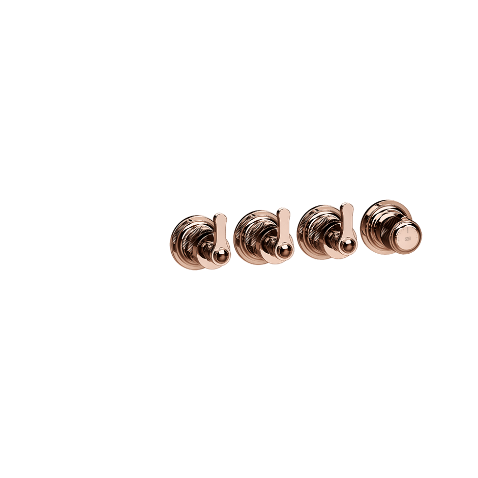 Gessi Shower Mixer 65336 in Copper Pvd