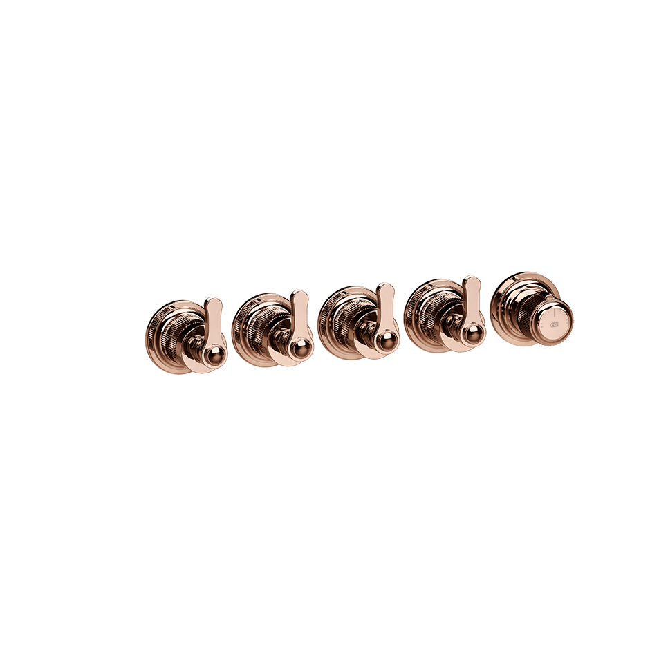 Gessi Shower Mixer 65338 in Copper Pvd