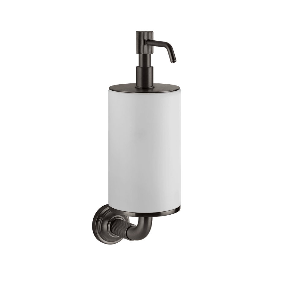 Gessi Soap Dispenser Holder 65413 in Black Metal Br. Pvd