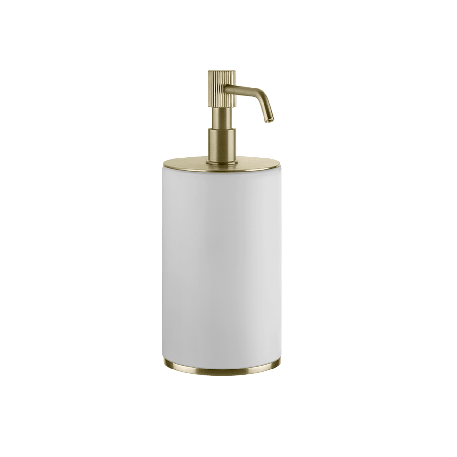 Gessi Soap Dispenser Holder 65437 in Brass Brushed Pvd
