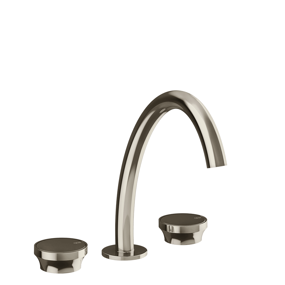 Gessi Washbasin Group 66014 in Nickel Pvd