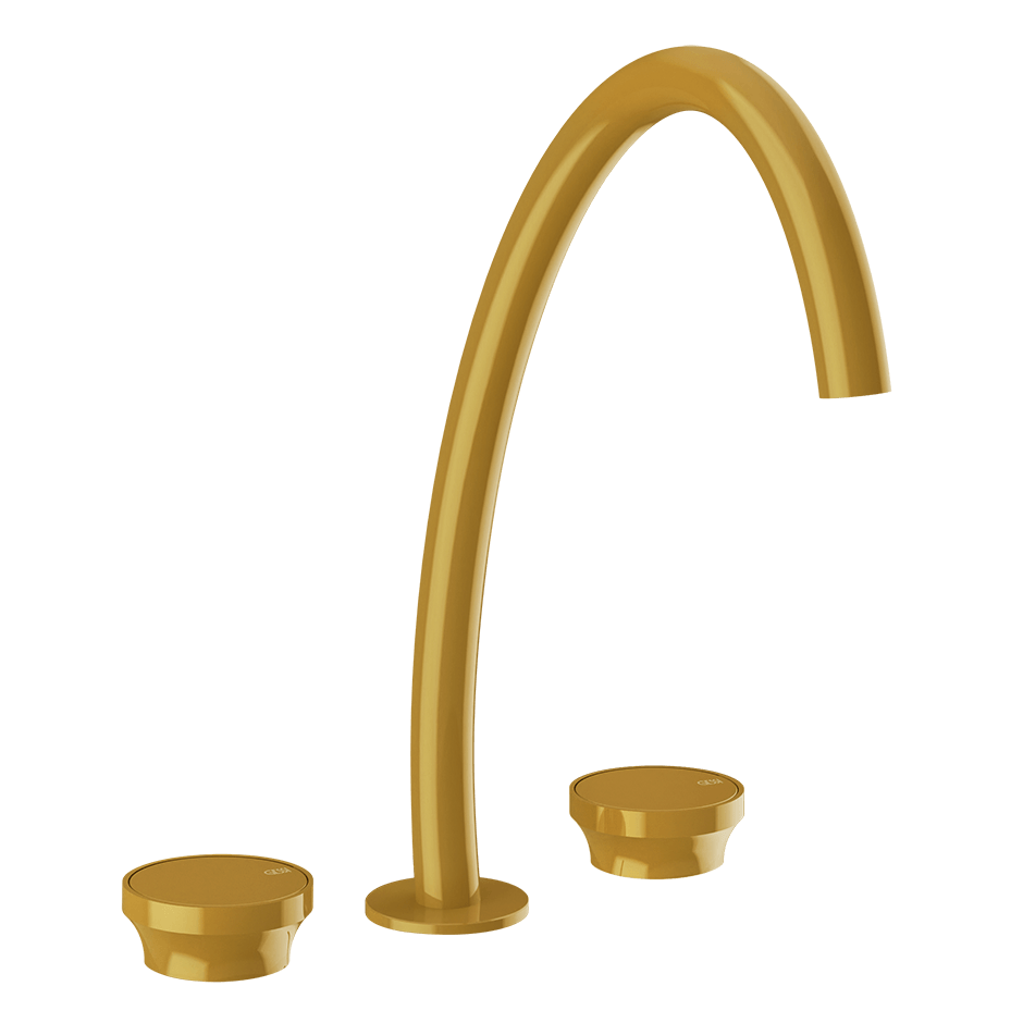 Gessi Washbasin Group 66016 in Glossy Ocra