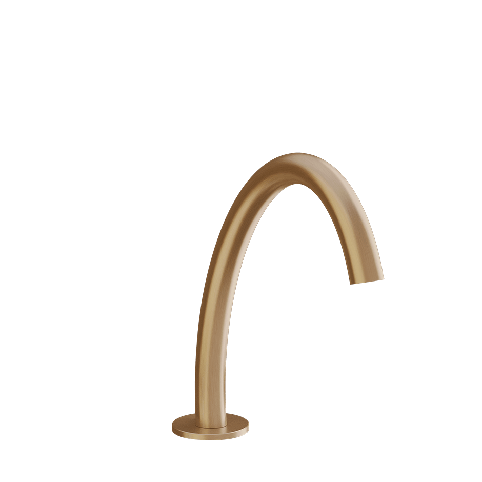 Gessi Basin Spout 66021 in Warm Bronze Br. Pvd