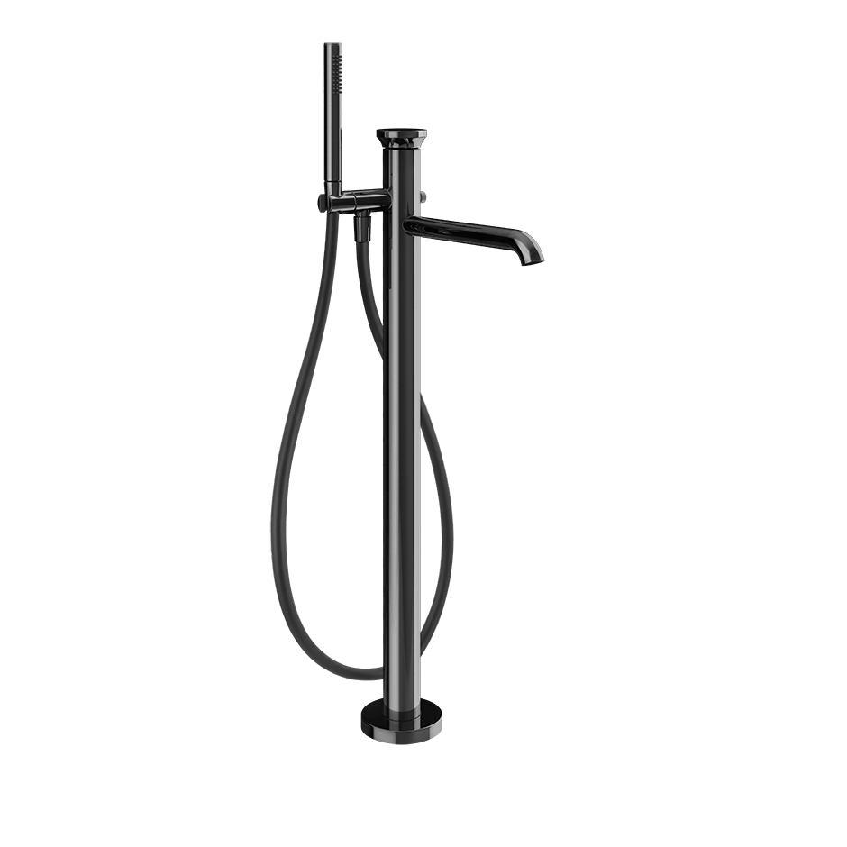 Gessi Bath Mixer 66028 in Black Metal Pvd
