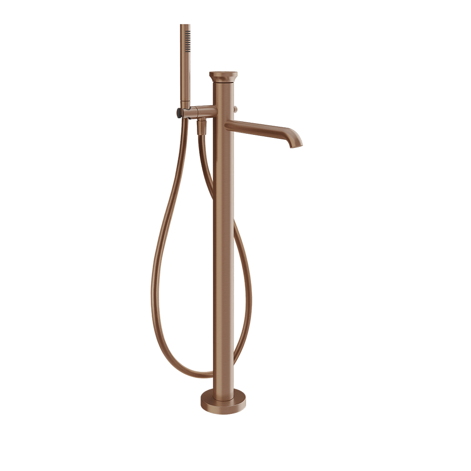 Gessi Bath Mixer 66028 in Copper Brushed Pvd