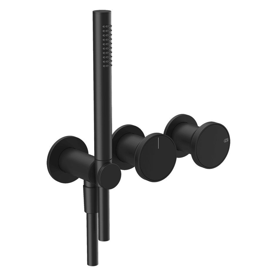 Gessi Shower Mixer 66036 in Matte Black