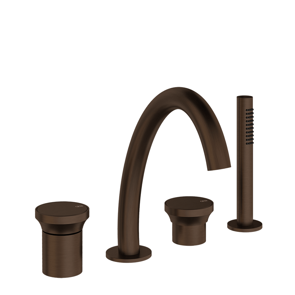 Gessi Bath Mixer 66037 in Dark Bronze