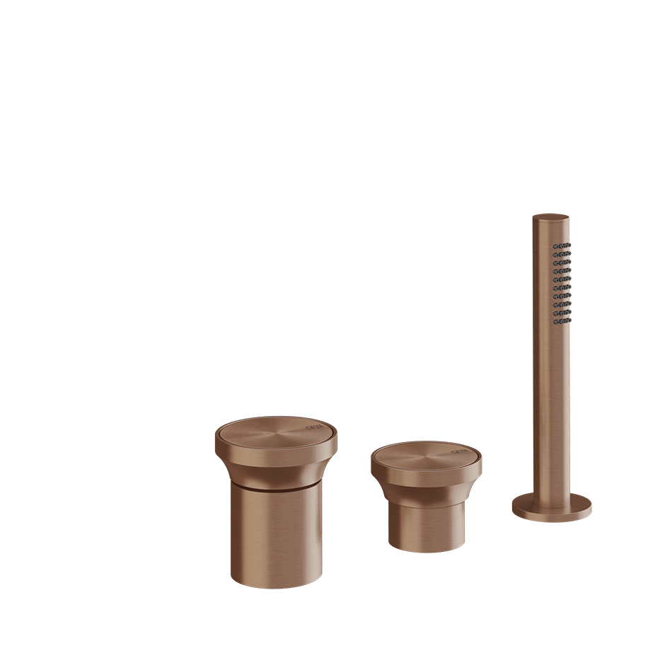 Gessi Bath Mixer 66043 in Copper Brushed Pvd