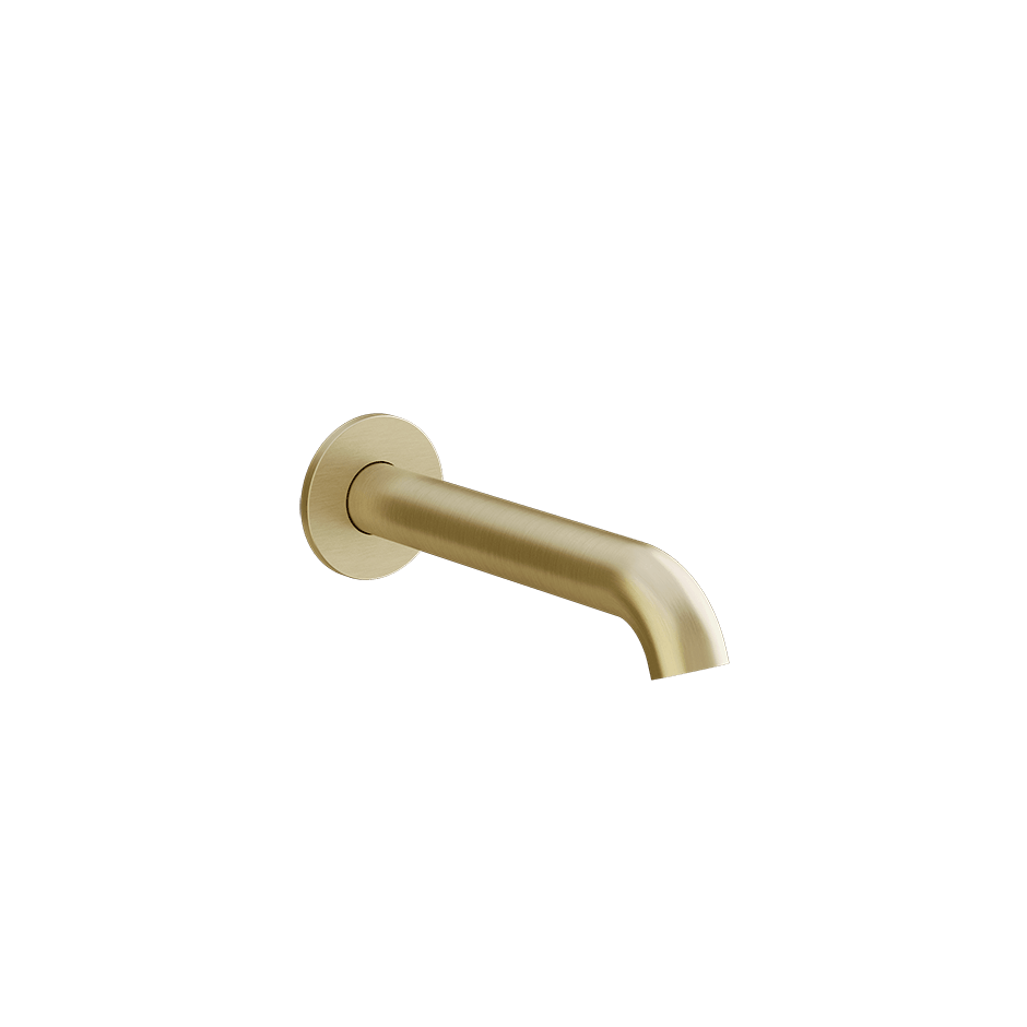 Gessi Bath Spout 66103 in Brass Brushed Pvd