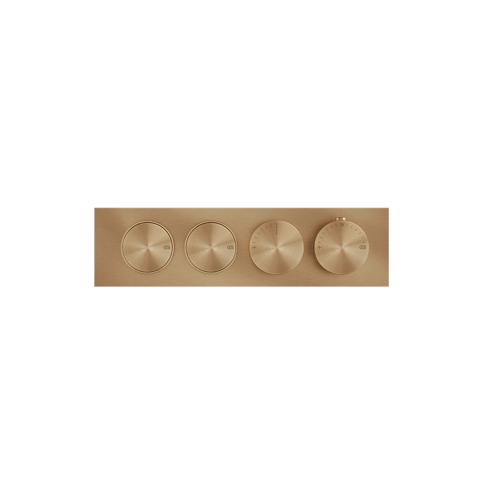 Gessi Shower Mixer 66222 in Warm Bronze Br. Pvd