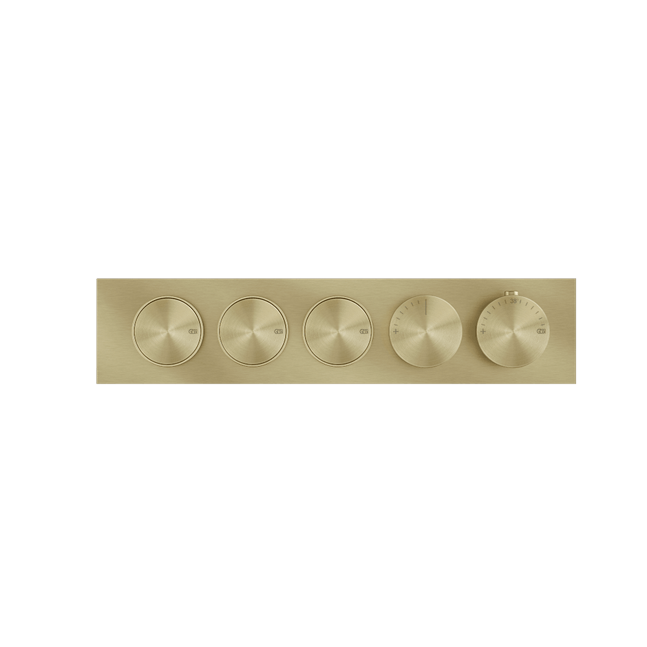 Gessi Shower Mixer 66224 in Brass Brushed Pvd