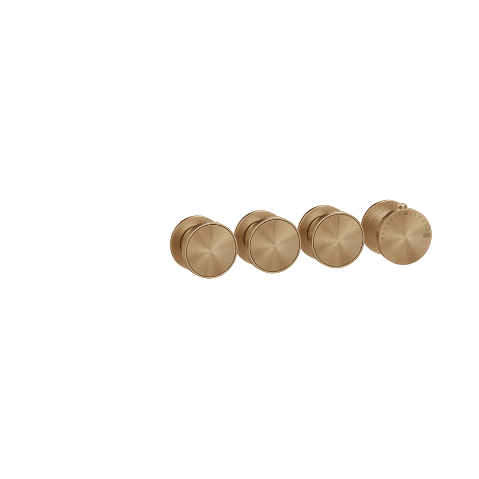 Gessi Shower Mixer 66336 in Warm Bronze Br. Pvd