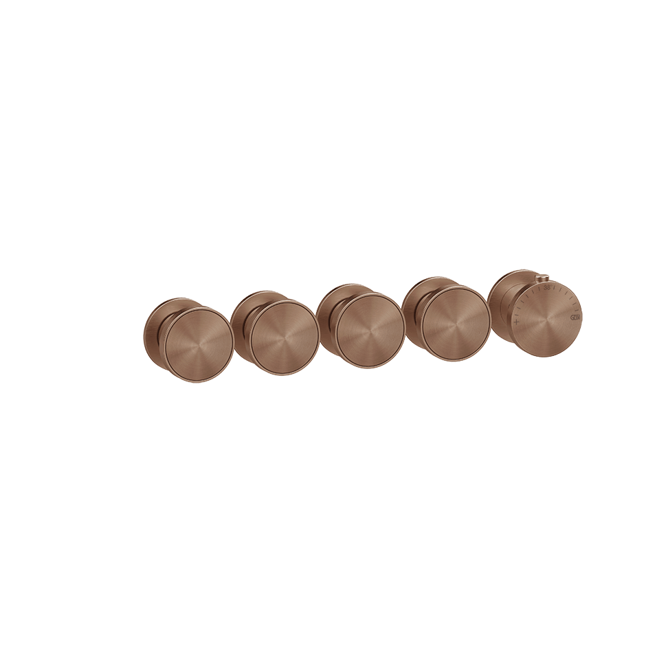 Gessi Shower Mixer 66338 in Copper Brushed Pvd