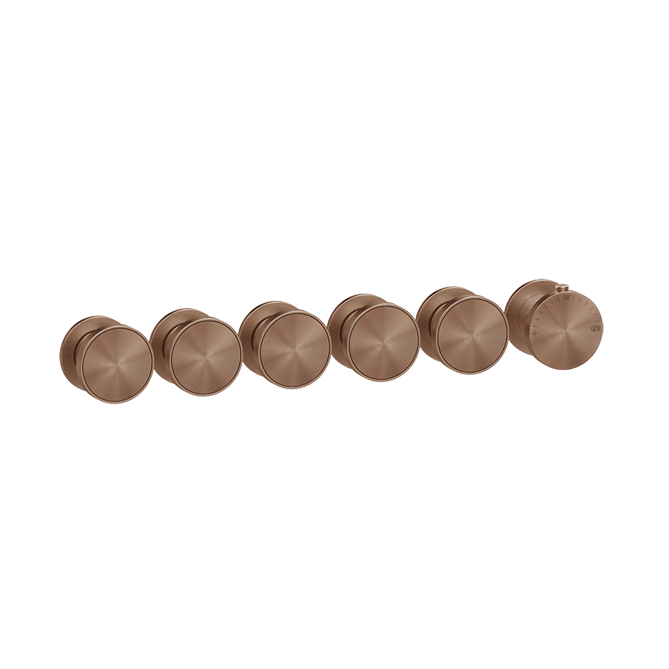 Gessi Shower Mixer 66340 in Copper Brushed Pvd