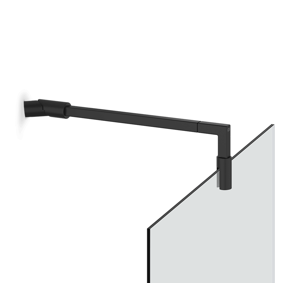 Gessi Glass Support Bar 67072 in Matte Black