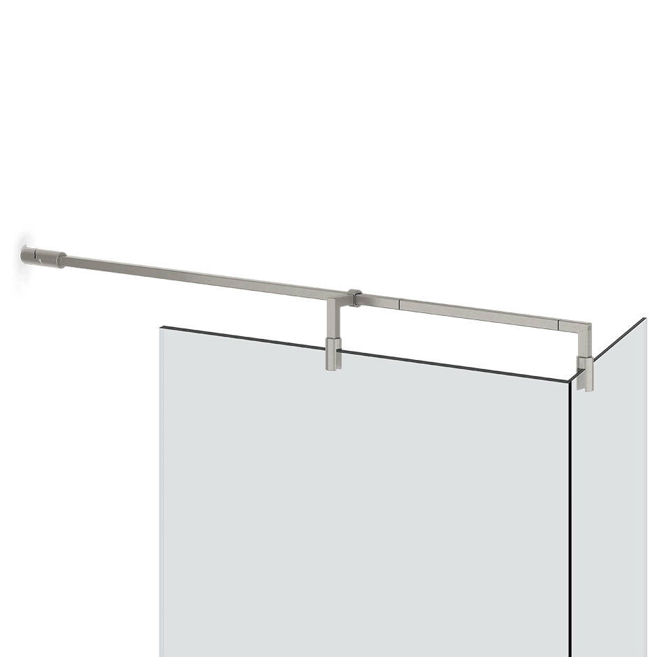 Gessi Glass Support Bar 67076 in Chrome Brushed