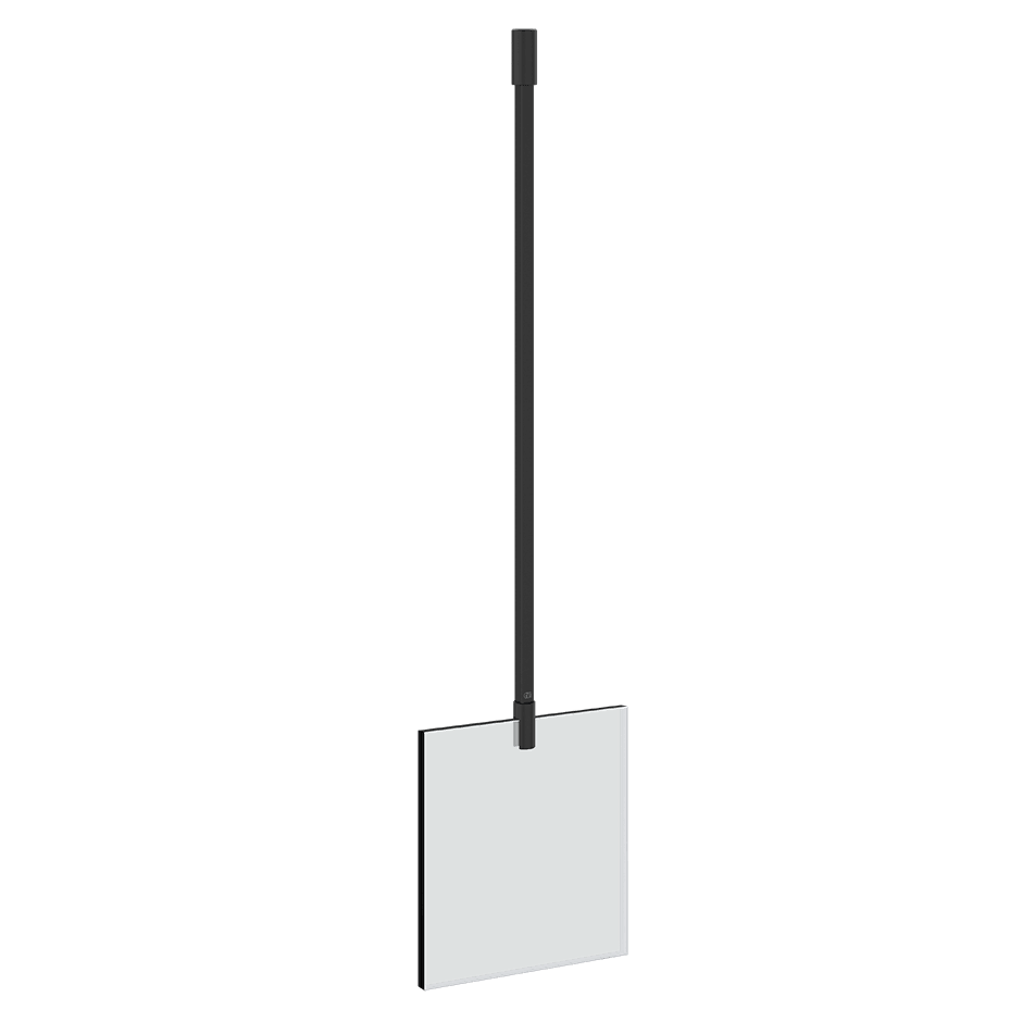 Gessi Glass Support Bar 67077 in Matte Black