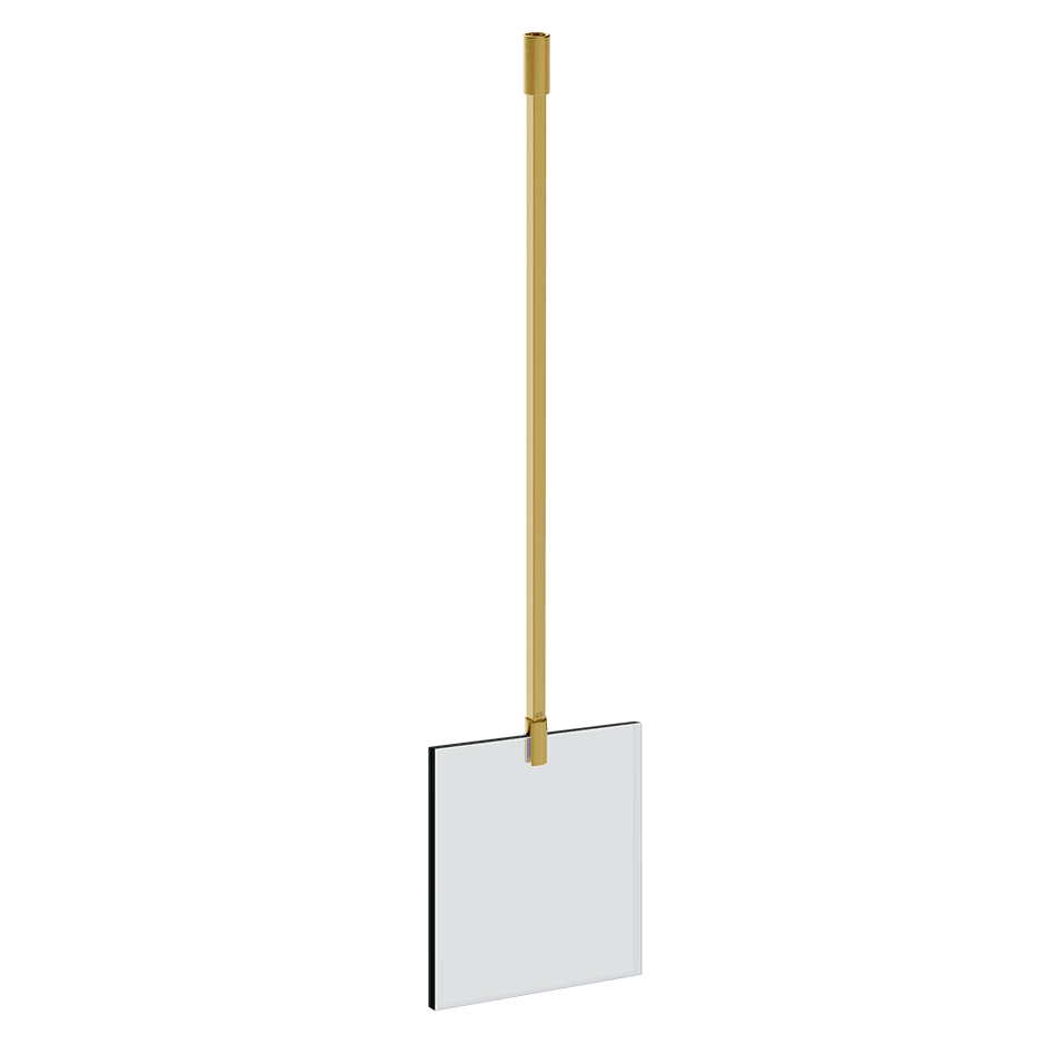 Gessi Glass Support Bar 67078 in Gold Brushed Pvd