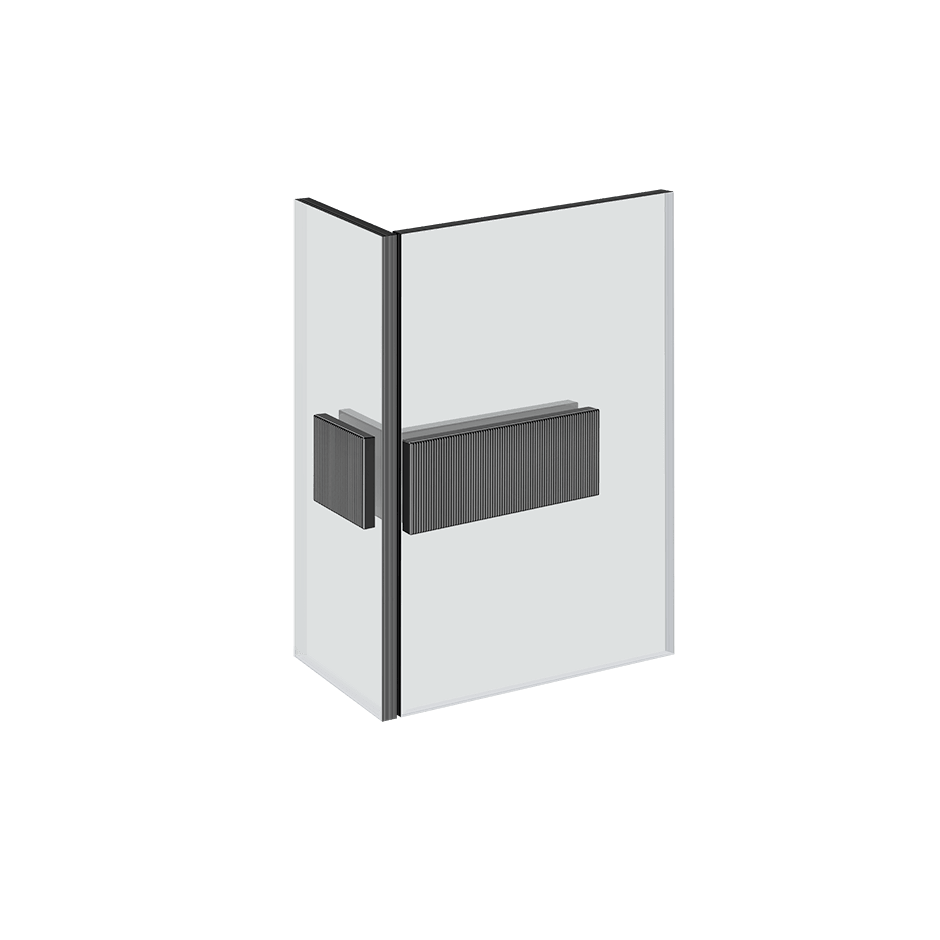 Gessi Clamp 67507 in Black Metal Pvd