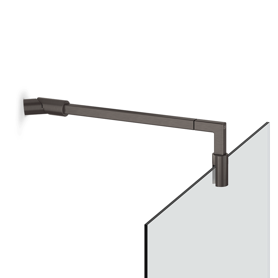 Gessi Glass Support Bar 67572 in Black Metal Br. Pvd