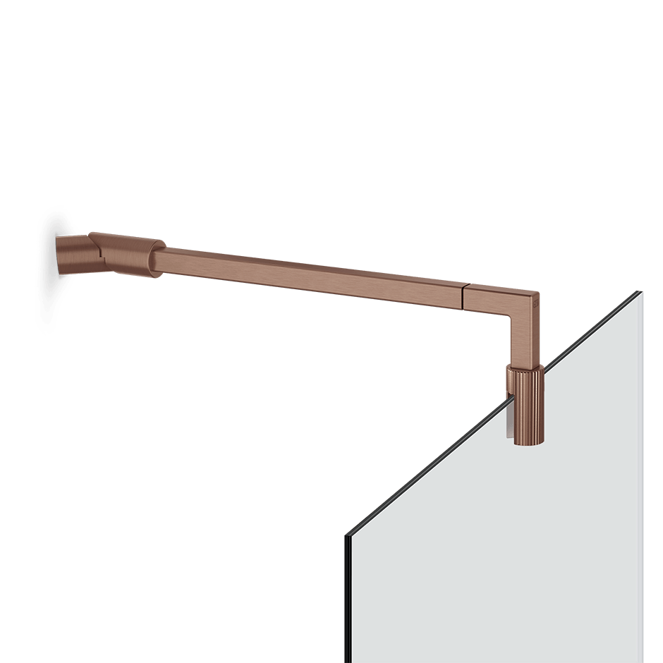 Gessi Glass Support Bar 67572 in Copper Brushed Pvd