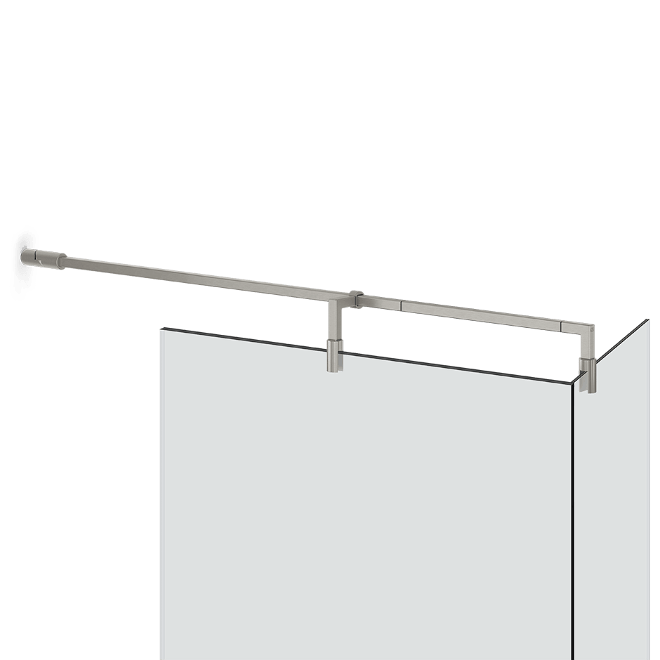 Gessi Glass Support Bar 67575 in Chrome Brushed