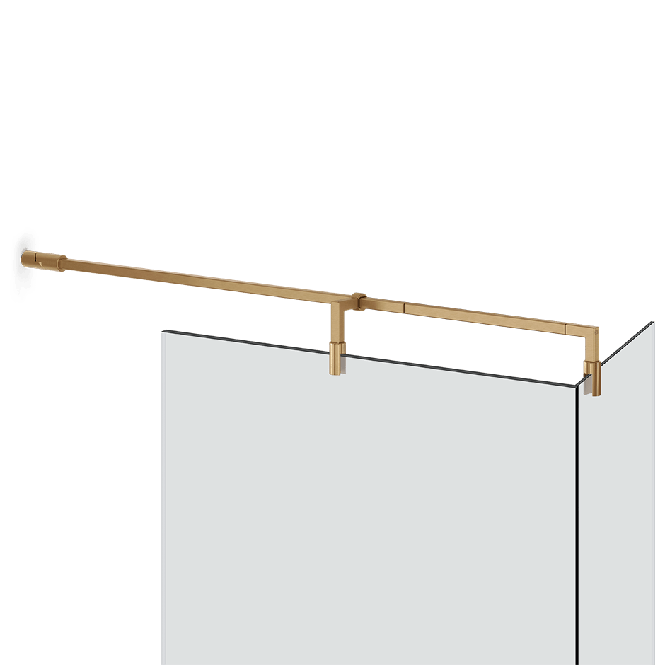 Gessi Glass Support Bar 67576 in Warm Bronze Br. Pvd