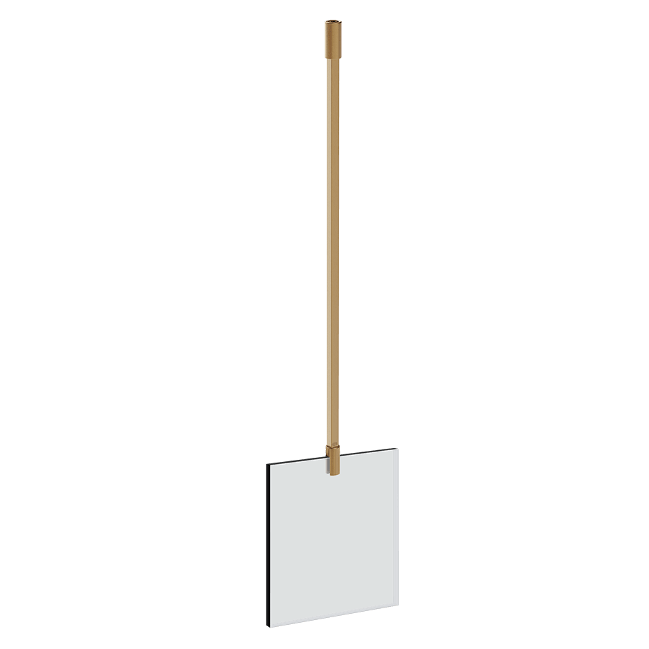 Gessi Glass Support Bar 67578 in Warm Bronze Br. Pvd
