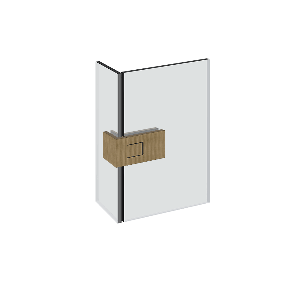 Gessi Clicking Hinges 67583 in Antique Brass