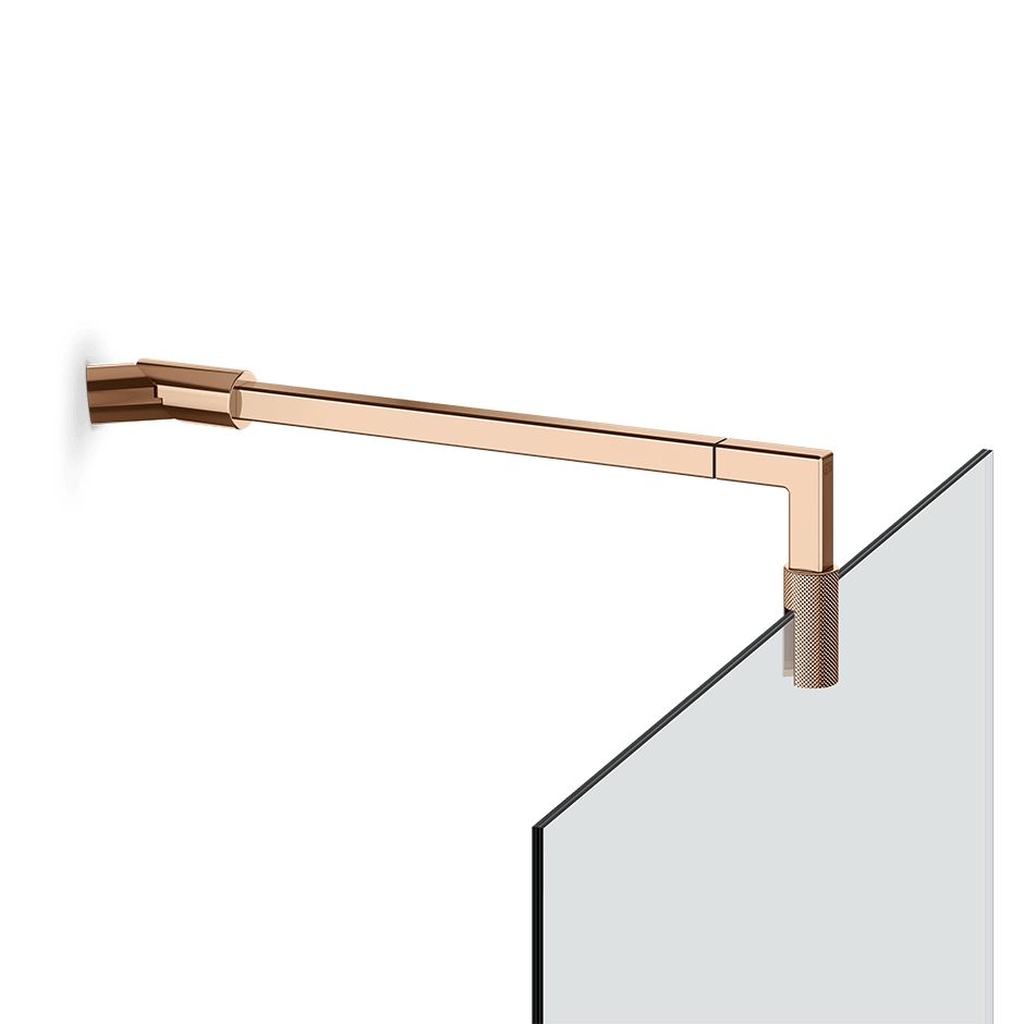 Gessi Glass Support Bar 67671 in Copper Pvd