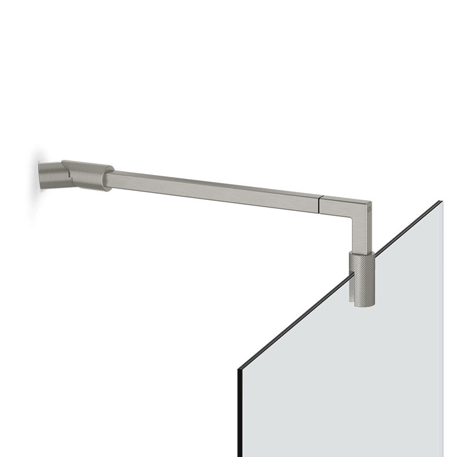 Gessi Glass Support Bar 67671 in Chrome Brushed