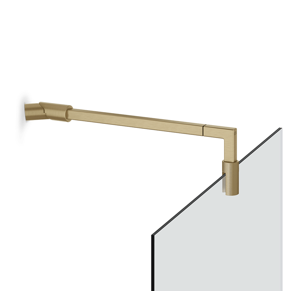 Gessi Glass Support Bar 67672 in Brass Brushed Pvd