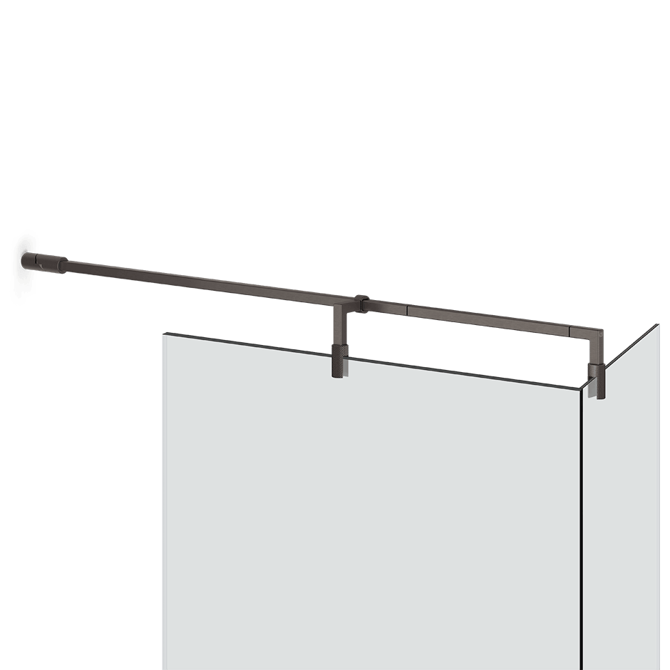 Gessi Glass Support Bar 67675 in Black Metal Br. Pvd