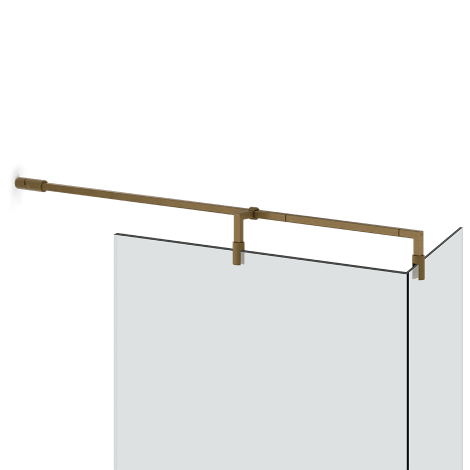 Gessi Glass Support Bar 67676 in Antique Brass