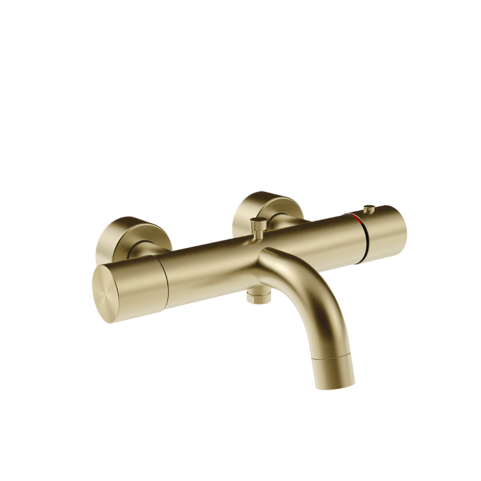 Gessi Bath Mixer 70013 in Brass Brushed Pvd