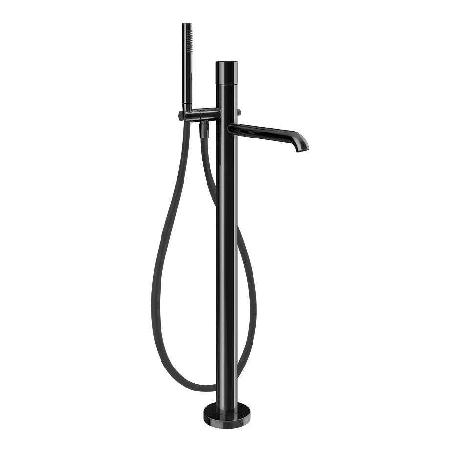 Gessi Bath Mixer 70028 in Black Metal Pvd