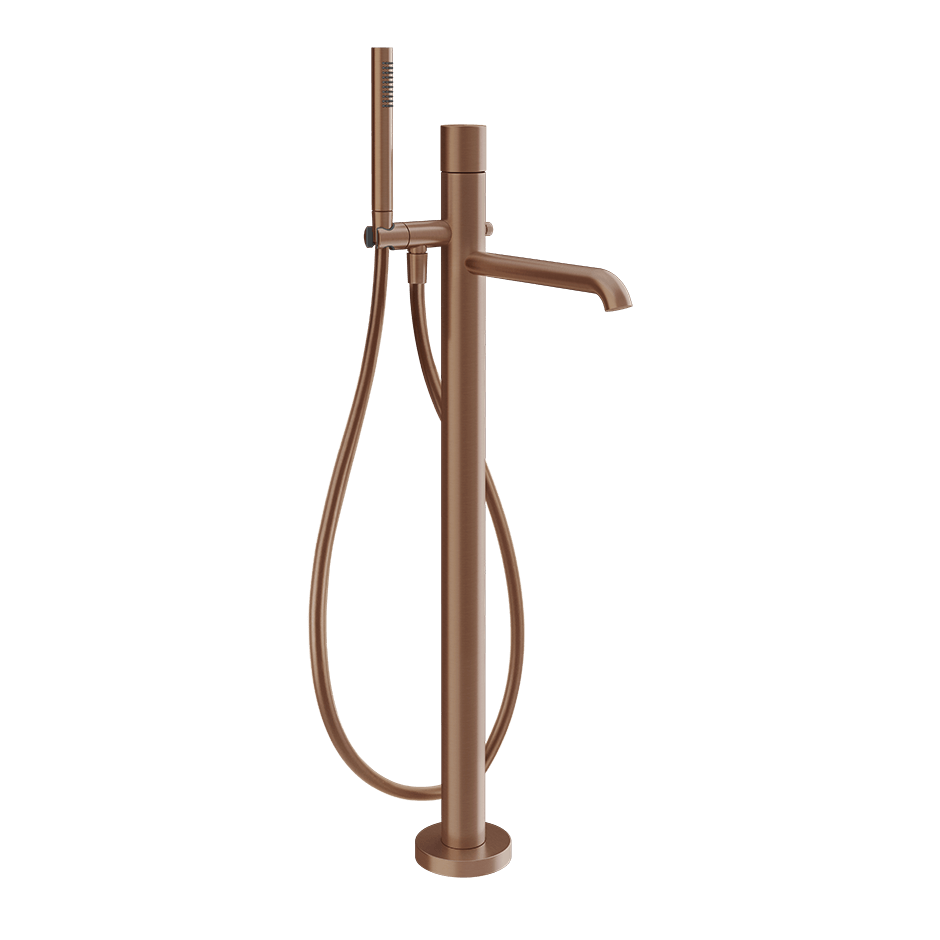 Gessi Bath Mixer 70028 in Copper Brushed Pvd