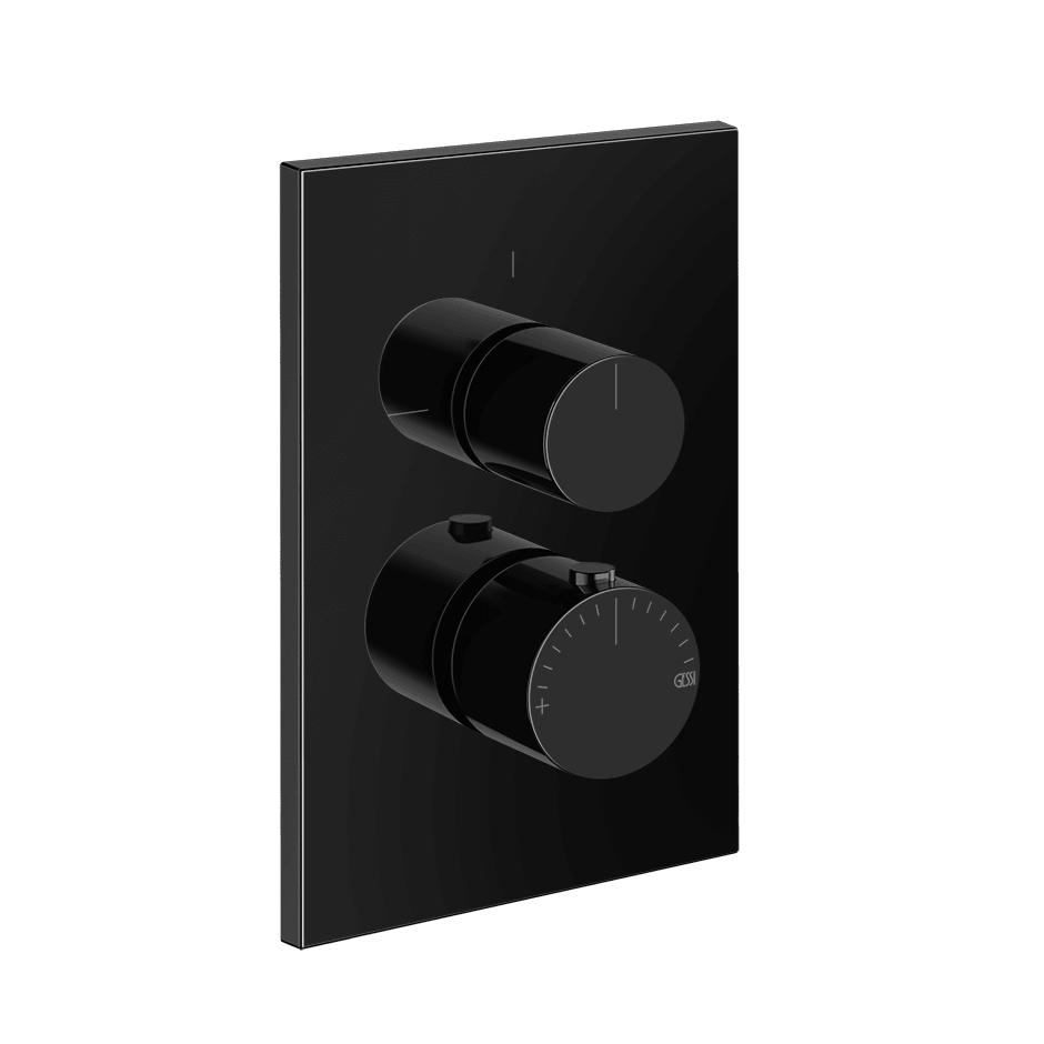 Gessi Shower Mixer 70030 in Black Metal Pvd