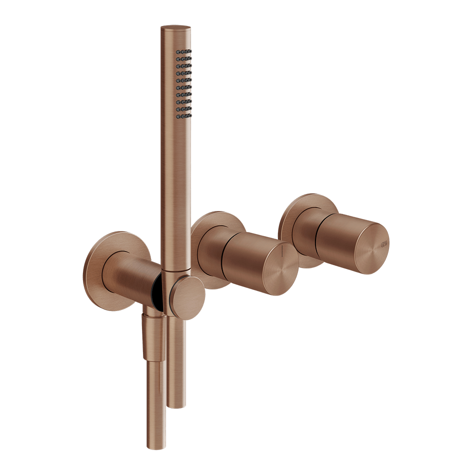 Gessi Shower Mixer 70038 in Copper Brushed Pvd