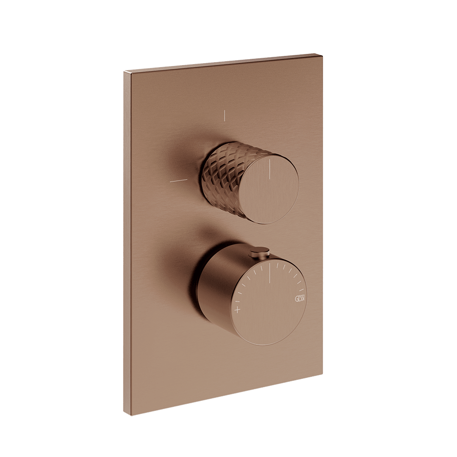 Gessi Shower Mixer 70131 in Copper Brushed Pvd