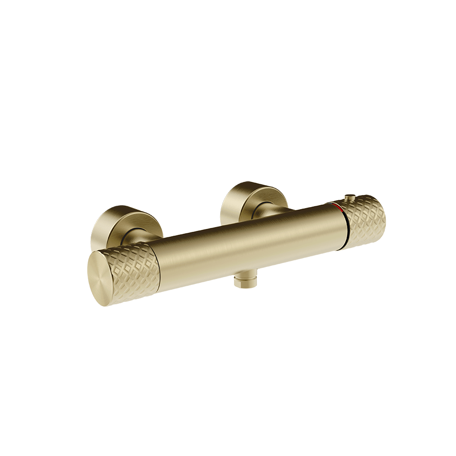 Gessi Shower Mixer 70133 in Brass Brushed Pvd