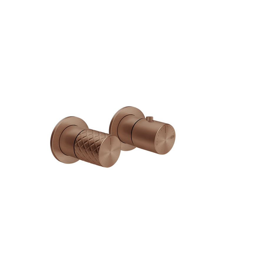 Gessi Shower Mixer 70136 in Copper Brushed Pvd