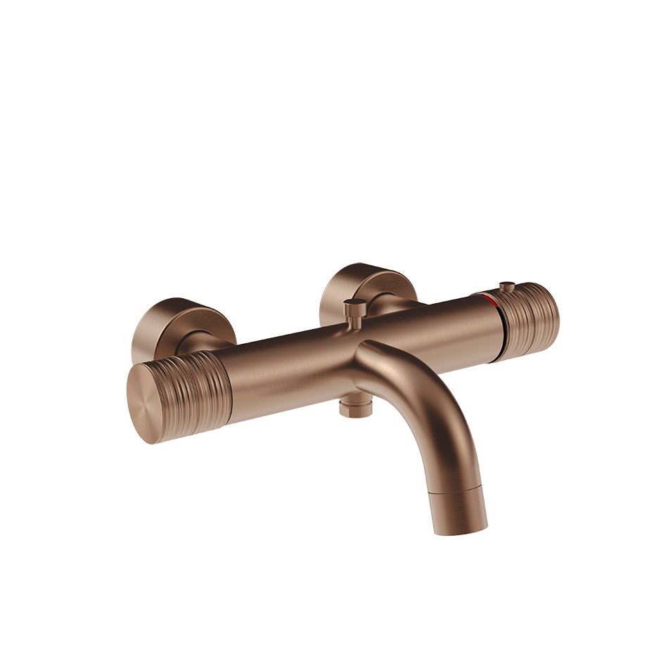 Gessi Bath Mixer 70313 in Copper Brushed Pvd