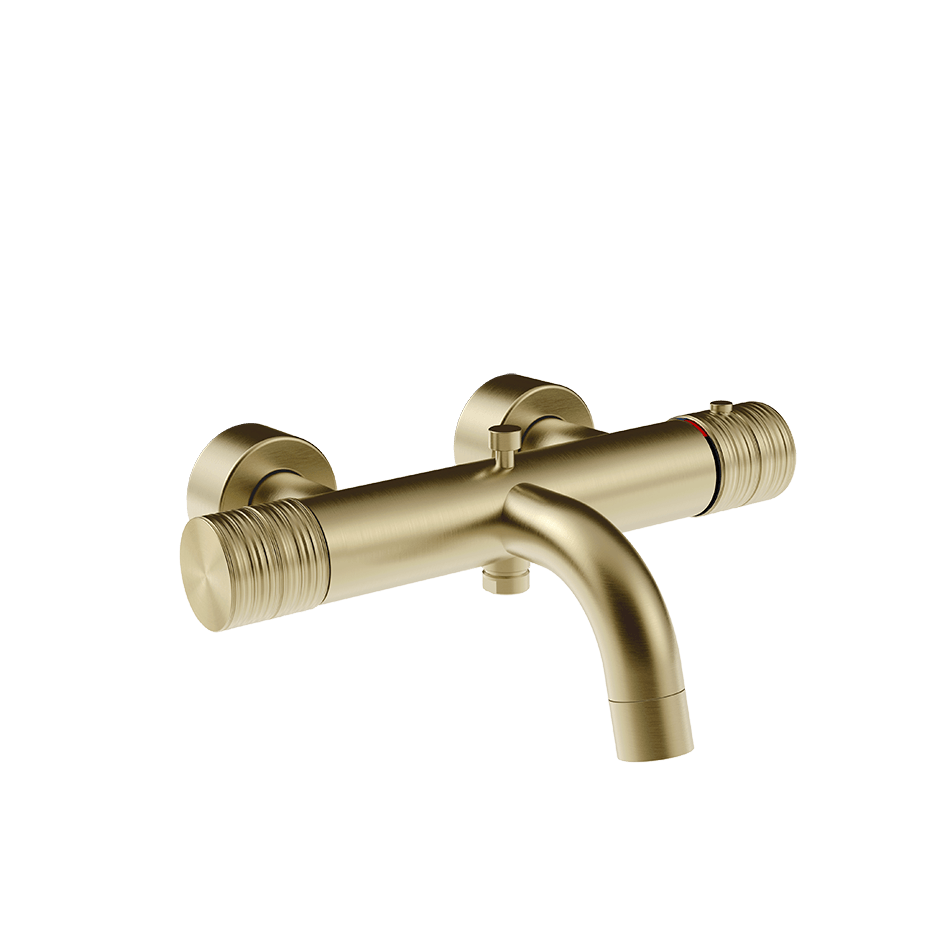 Gessi Bath Mixer 70313 in Brass Brushed Pvd