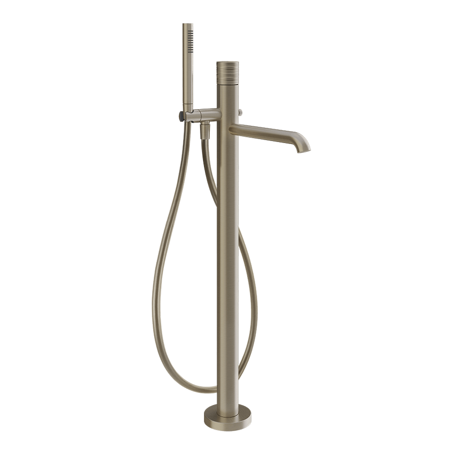 Gessi Bath Mixer 70328 in Finox Brushed Nickel