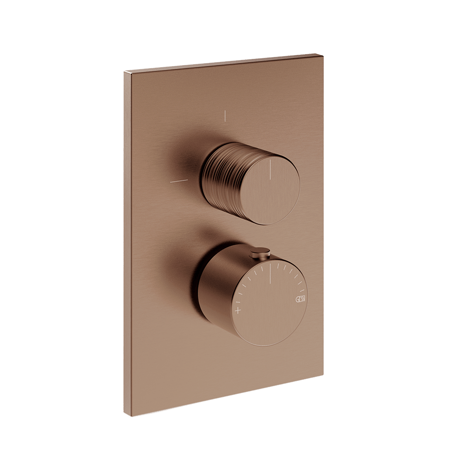 Gessi Shower Mixer 70330 in Copper Brushed Pvd