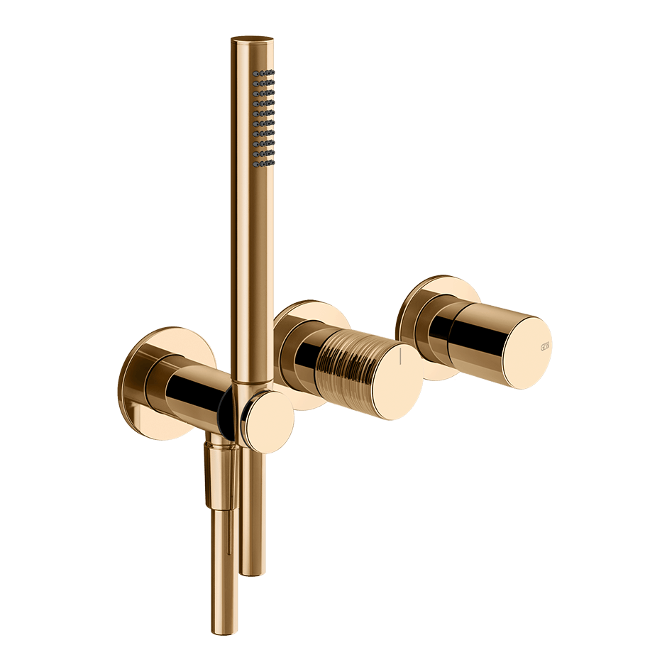 Gessi Shower Mixer 70338 in Warm Bronze Pvd