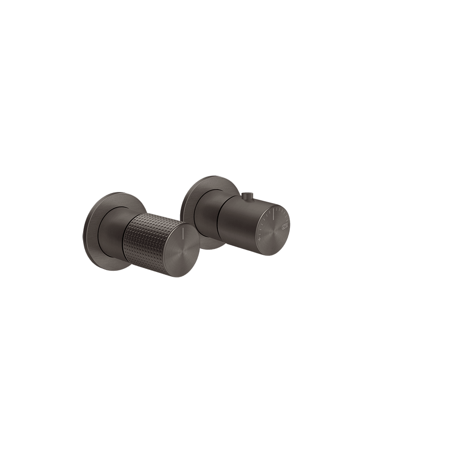 Gessi Shower Mixer 70434 in Black Metal Br. Pvd