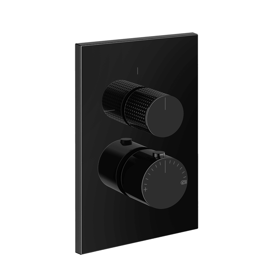 Gessi Shower Mixer 70439 in Black Metal Pvd