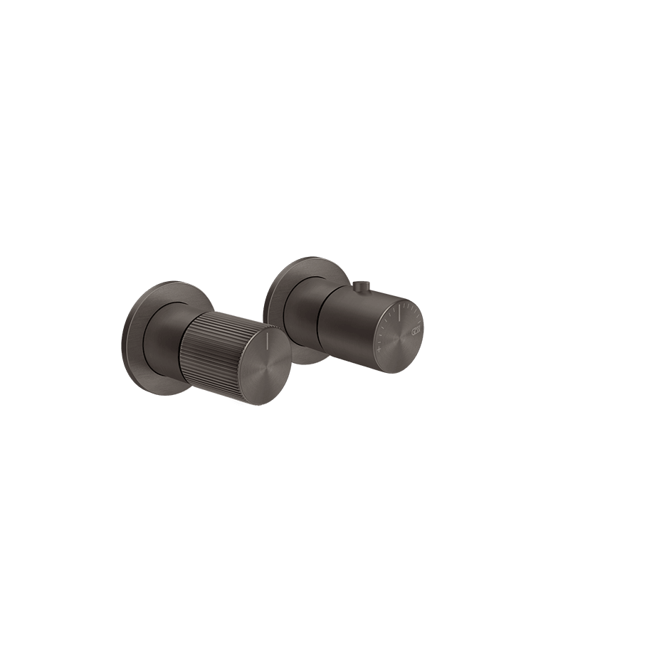 Gessi Shower Mixer 70532 in Black Metal Br. Pvd
